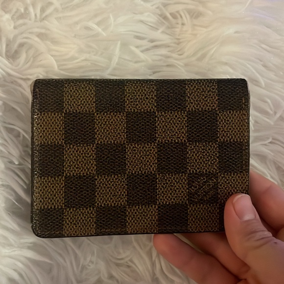 Authentic Louis Vuitton Damier Ebene card case card holder - Picture 2 of 7